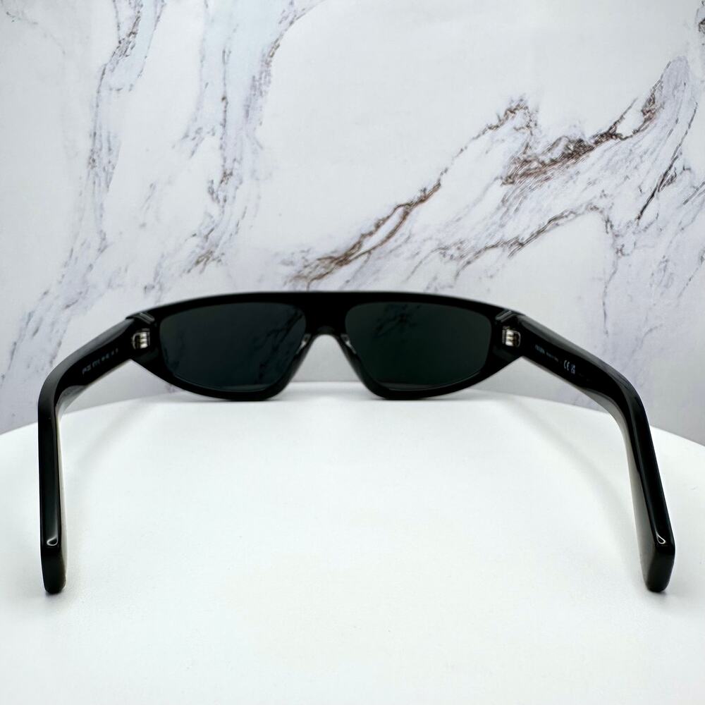 New PRADA Sunglasses Black Gray Lens 57-13-140 Authentic Prada - Picture 15 of 16